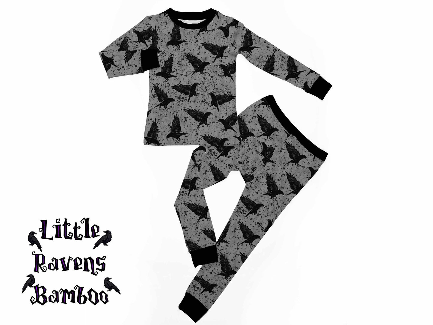 Ravens 2 Piece Bamboo Pajama Set (PRE-ORDER)